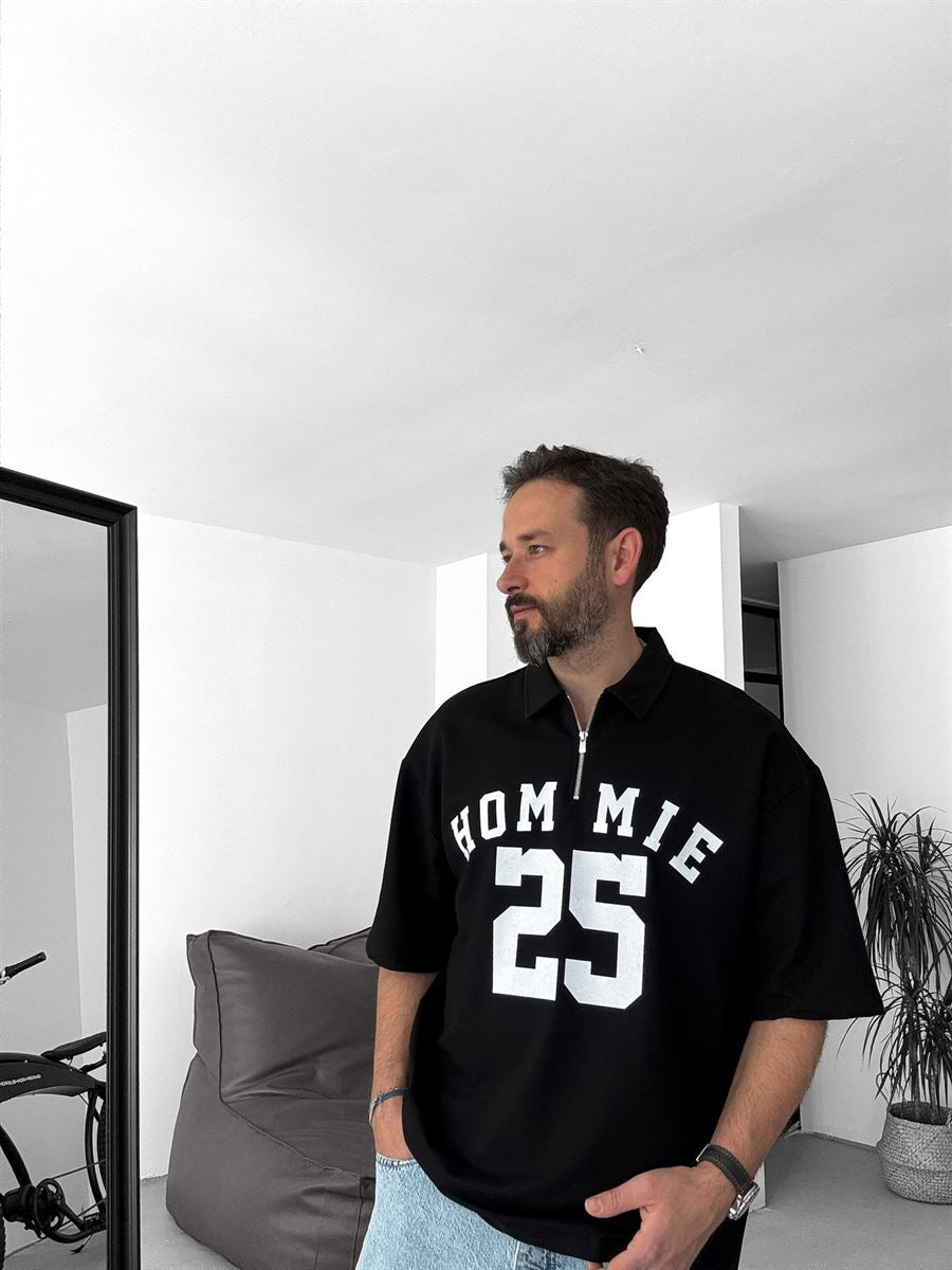 25 Printed Half-Zip T-Shirt