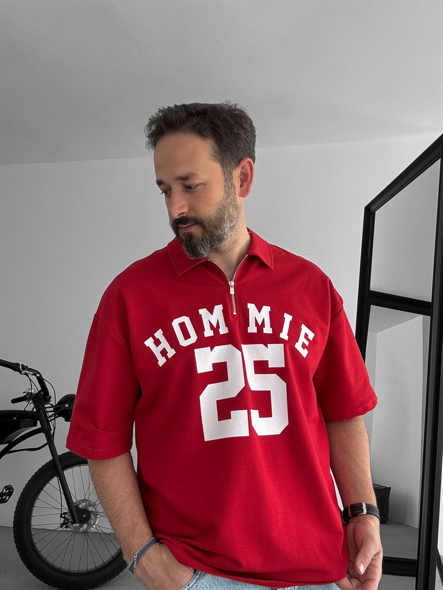 25 Printed Half-Zip T-Shirt