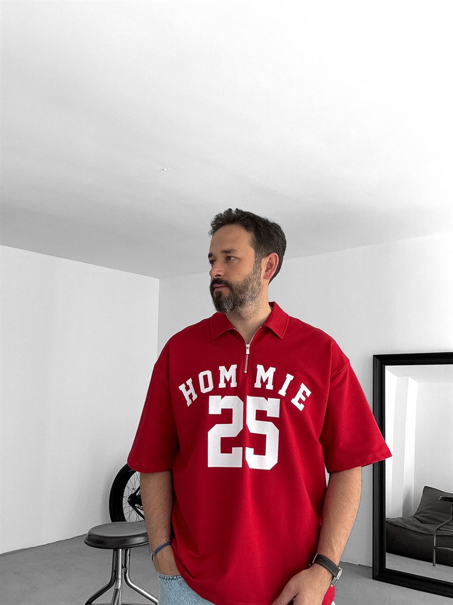 25 Printed Half-Zip T-Shirt