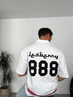 888 Printed Half-Zip T-Shirt