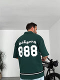 888 Printed Half-Zip T-Shirt