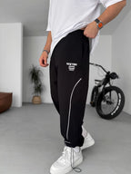 New York Embroidered Stopper Hem Sweatpants