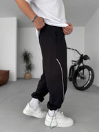 New York Embroidered Stopper Hem Sweatpants