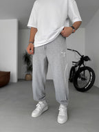 New York Embroidered Stopper Hem Sweatpants