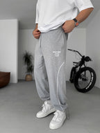 New York Embroidered Stopper Hem Sweatpants