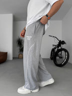 New York Embroidered Stopper Hem Sweatpants