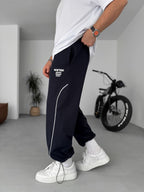 New York Embroidered Stopper Hem Sweatpants