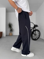 New York Embroidered Stopper Hem Sweatpants