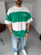 Striped Something Embroidered Oversize T-Shirt