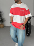 Striped Something Embroidered Oversize T-Shirt