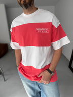 Striped Something Embroidered Oversize T-Shirt