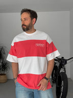 Striped Something Embroidered Oversize T-Shirt