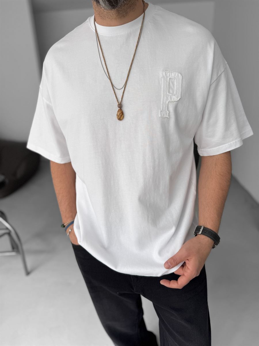 Paris Distressed Text Oversize T-Shirt