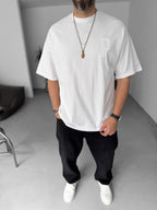 Paris Distressed Text Oversize T-Shirt