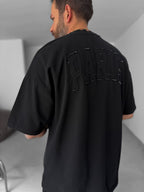 Paris Distressed Text Oversize T-Shirt