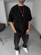 Paris Distressed Text Oversize T-Shirt