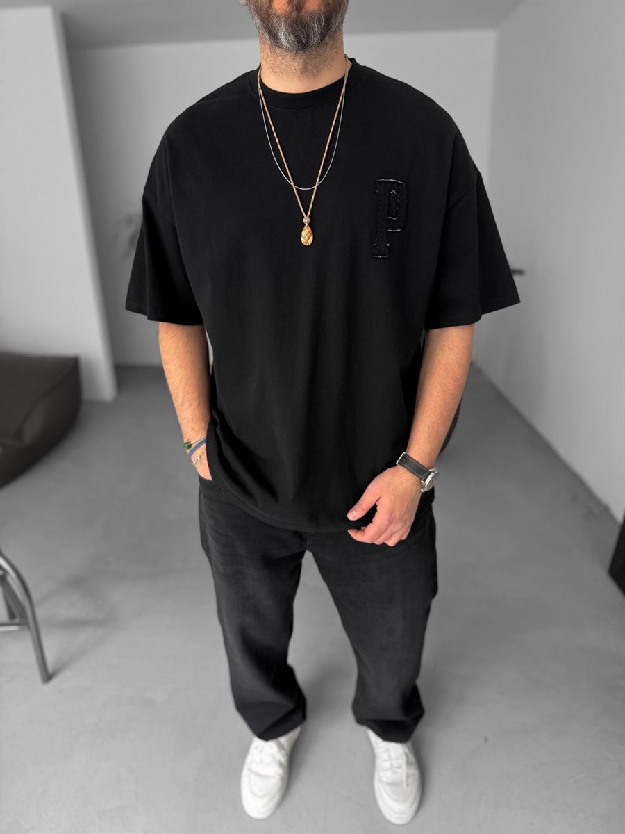 Paris Distressed Text Oversize T-Shirt