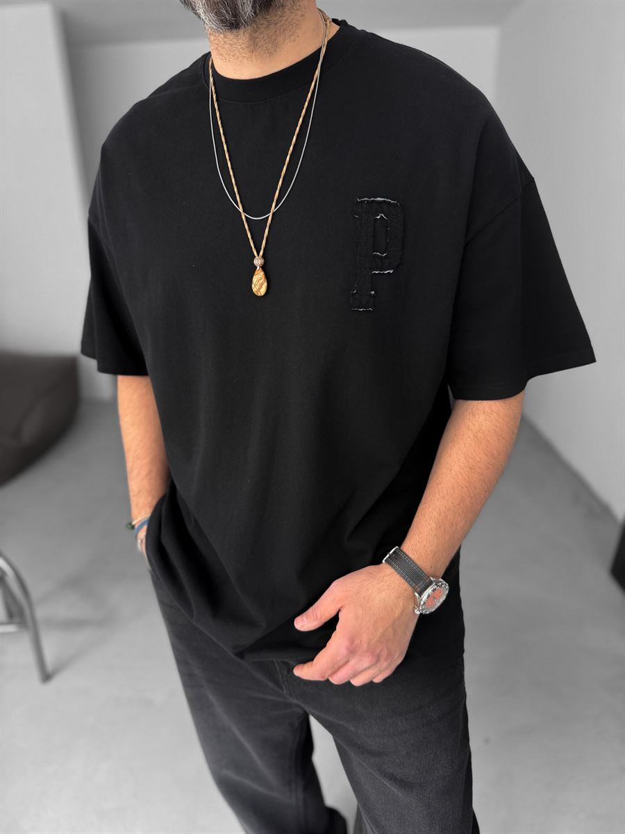 Paris Distressed Text Oversize T-Shirt