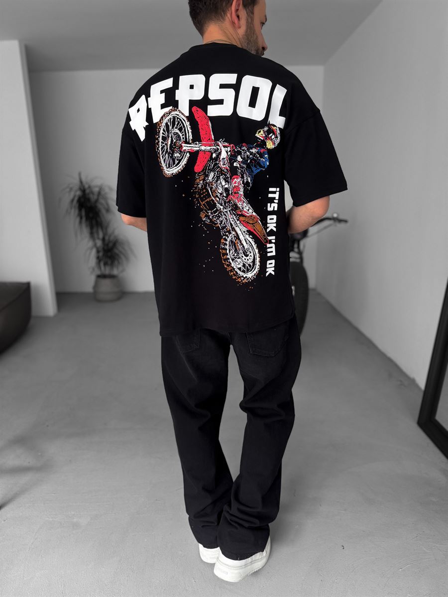 R-Cross Printed Oversize T-Shirt