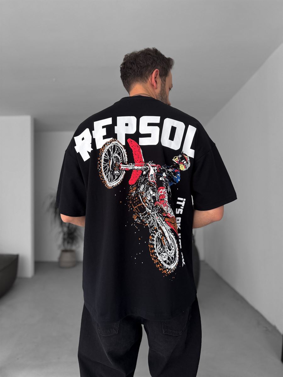R-Cross Printed Oversize T-Shirt