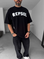 R-Cross Printed Oversize T-Shirt