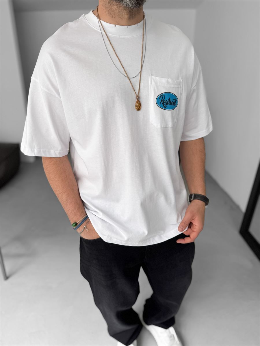 Resilient Distressed Oversize T-Shirt