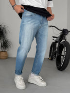 Washed Effected Boyfriend Jean