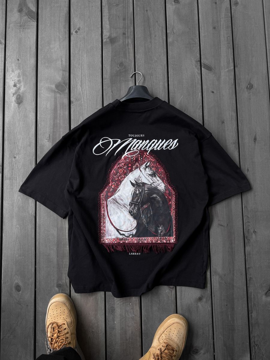 Manques Patched Oversize T-Shirt