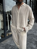 Pinstriped Linen Shirt