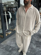 Pinstriped Linen Shirt