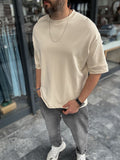 Basic Embossed Oversize T-Shirt