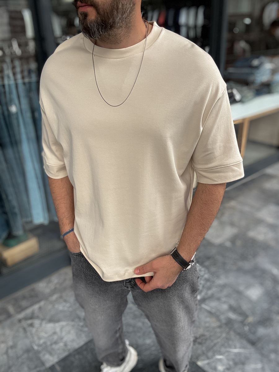 Basic Embossed Oversize T-Shirt