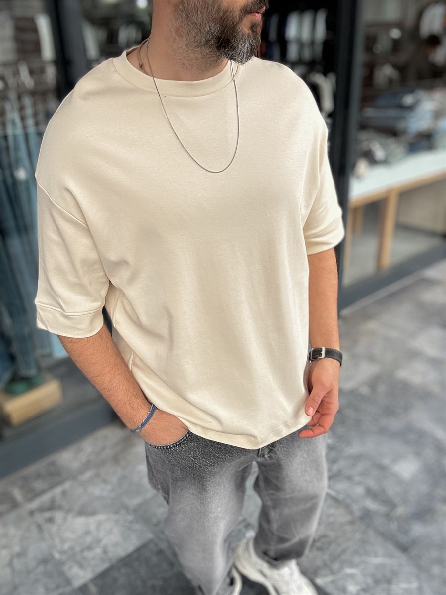 Basic Embossed Oversize T-Shirt