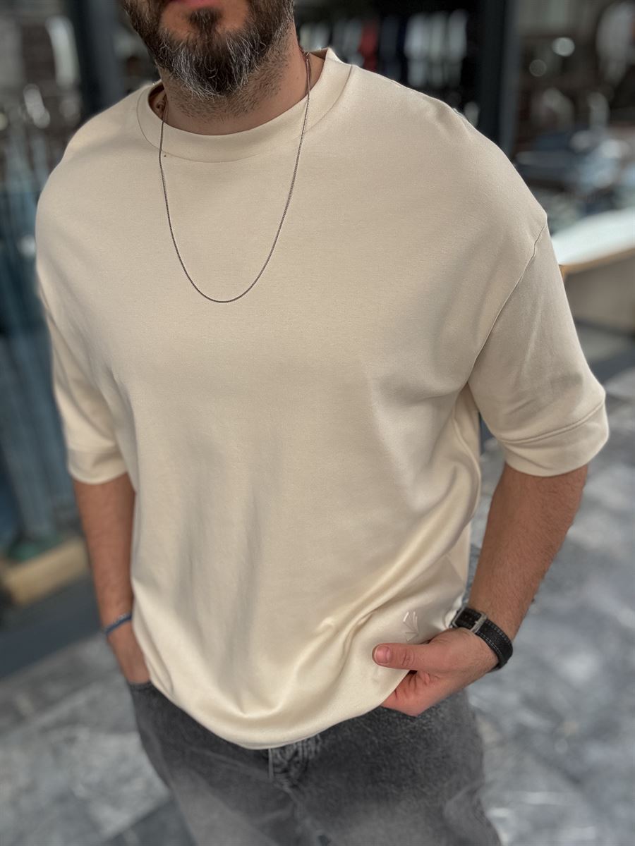 Basic Embossed Oversize T-Shirt