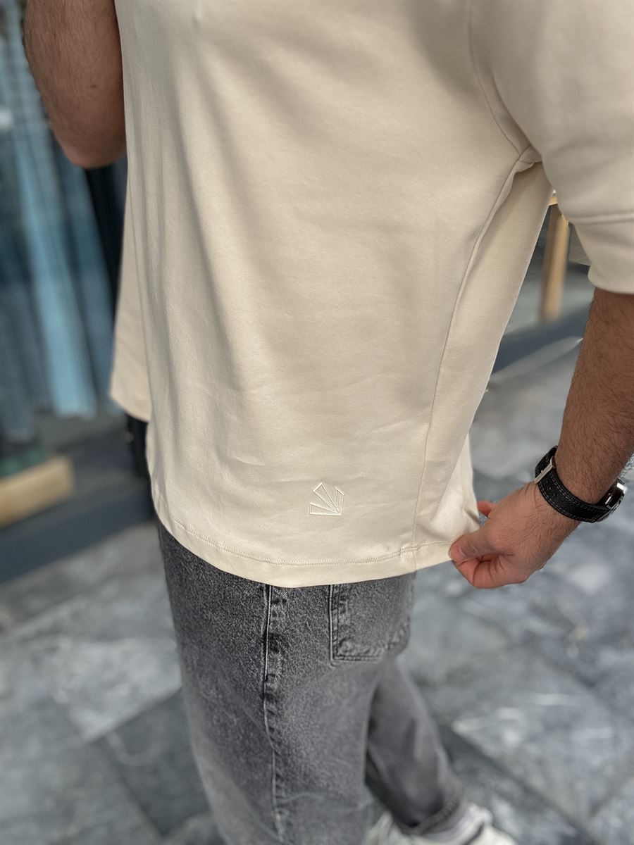 Basic Embossed Oversize T-Shirt