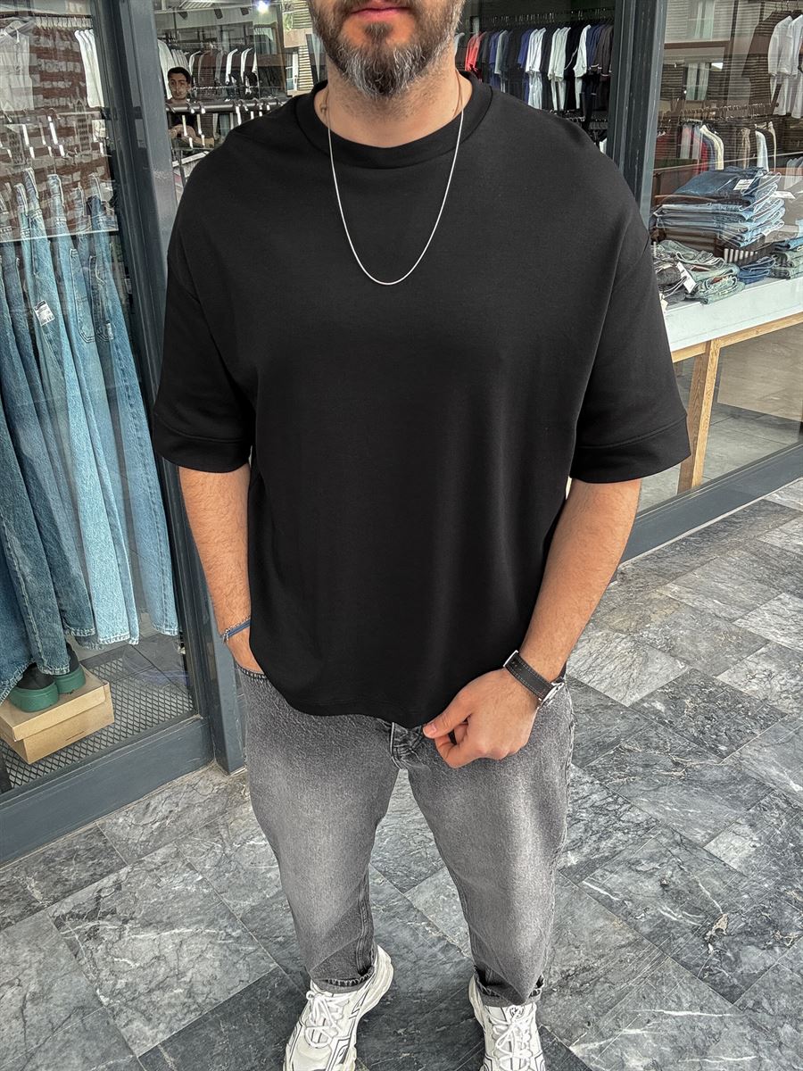 Basic Embossed Oversize T-Shirt