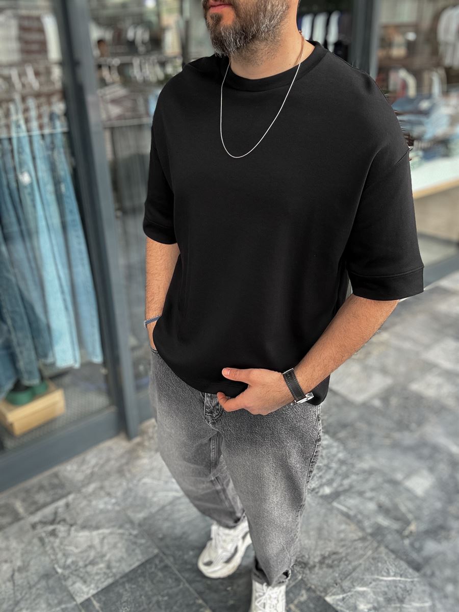 Basic Embossed Oversize T-Shirt