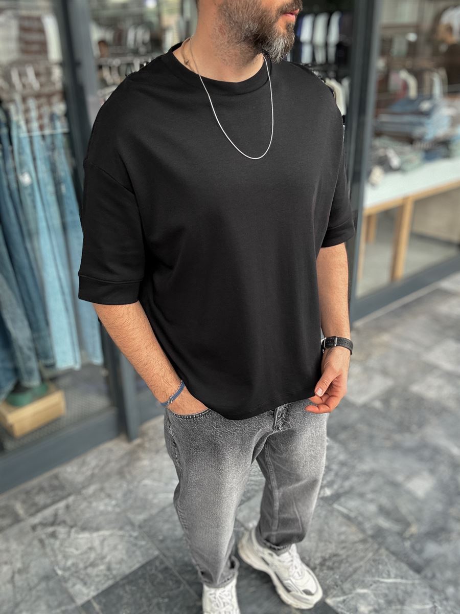 Basic Embossed Oversize T-Shirt