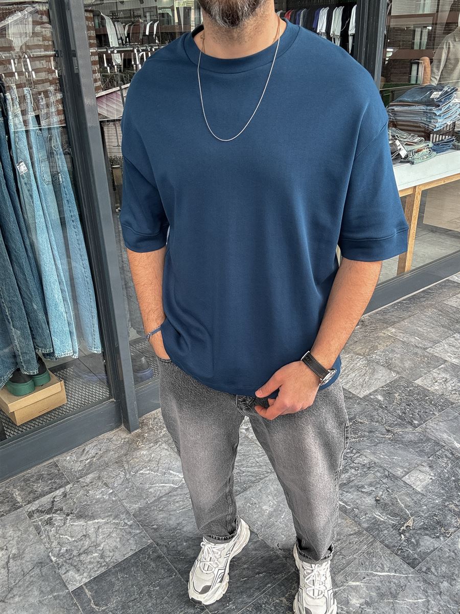 Basic Embossed Oversize T-Shirt