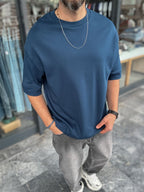 Basic Embossed Oversize T-Shirt