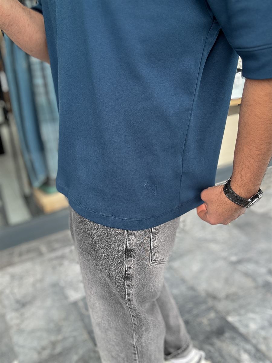 Basic Embossed Oversize T-Shirt