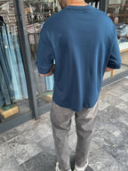 Basic Embossed Oversize T-Shirt