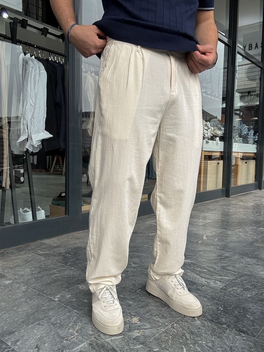 Stripe Effected Baggy Pants