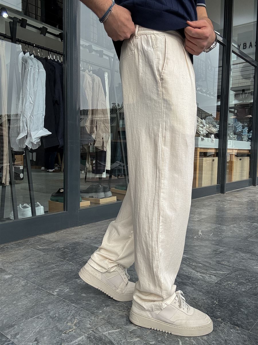 Stripe Effected Baggy Pants