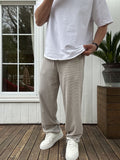 Waffle Fabric Thin Baggy Pants