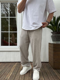 Waffle Fabric Thin Baggy Pants