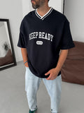 Keep Ready V-Neck Oversize T-Shirt