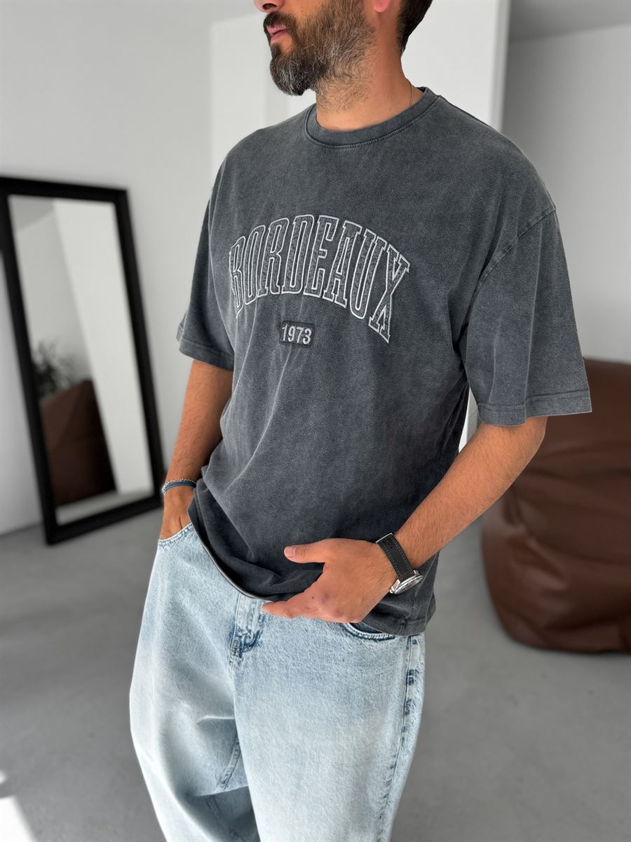 Bordeaux Washed Oversize T-Shirt