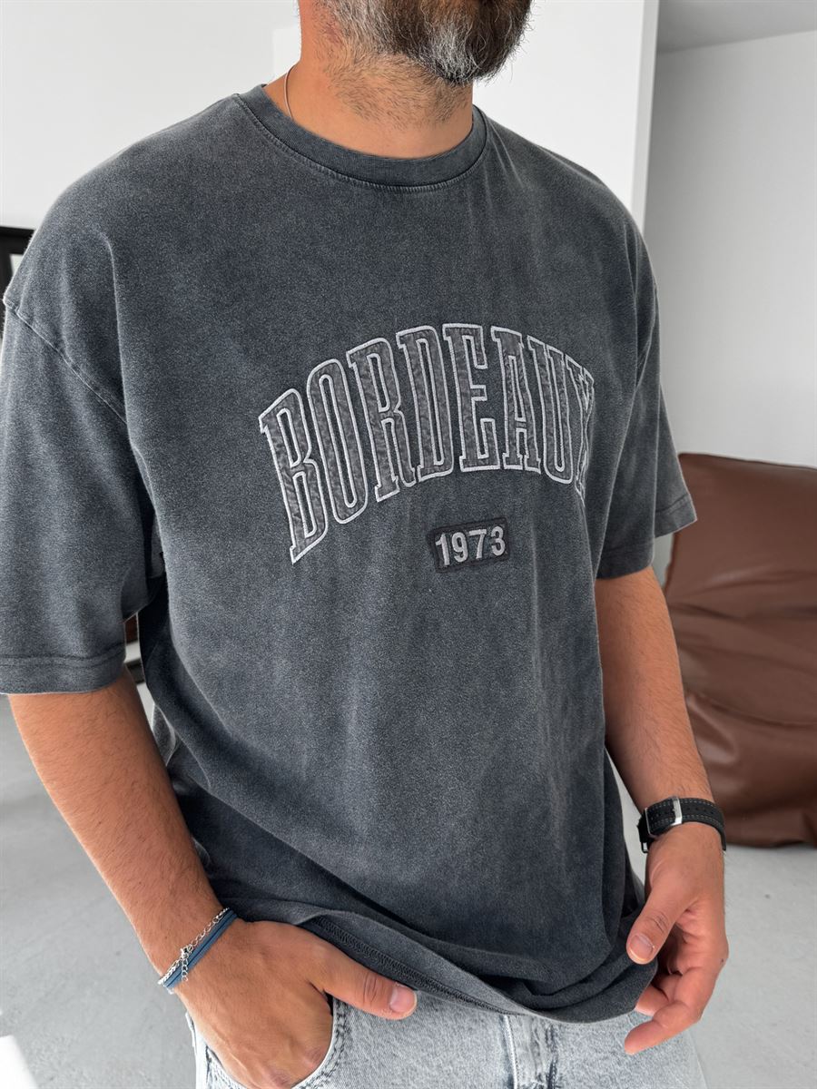 Bordeaux Washed Oversize T-Shirt