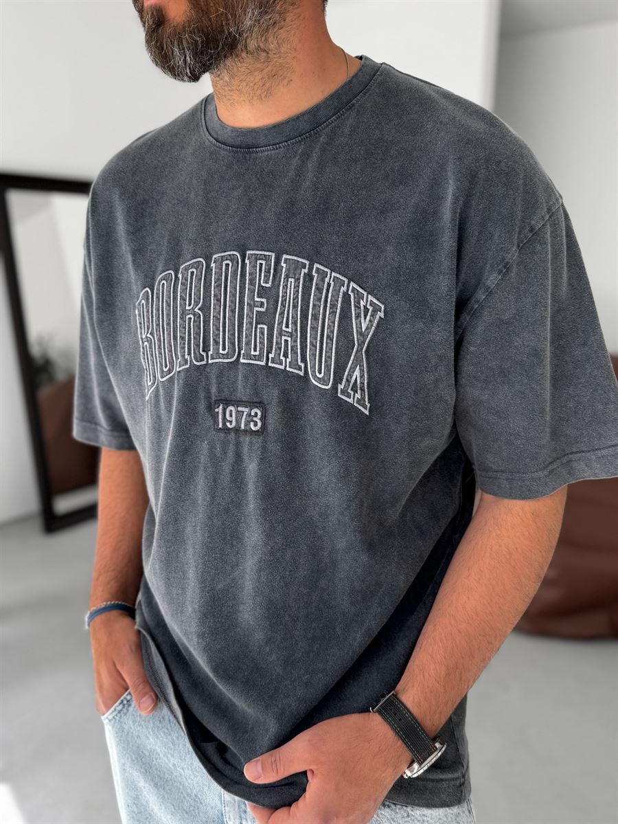 Bordeaux Washed Oversize T-Shirt